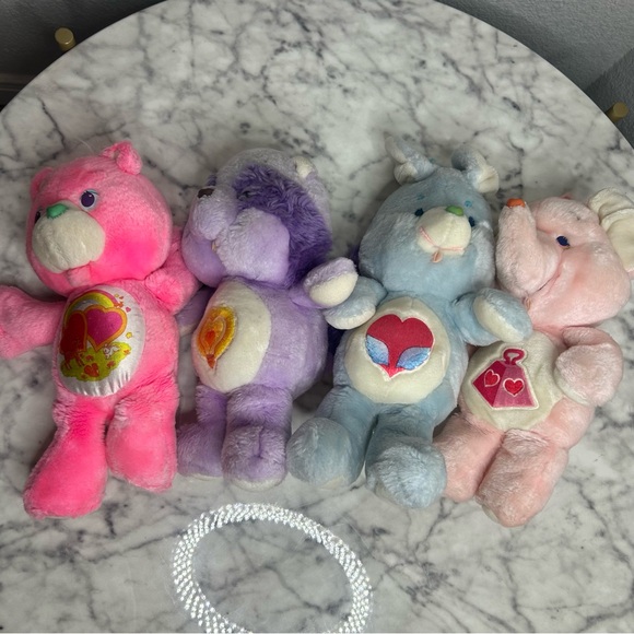 Lot of 4 Care Bears 1980s 13” - Picture 7 of 9